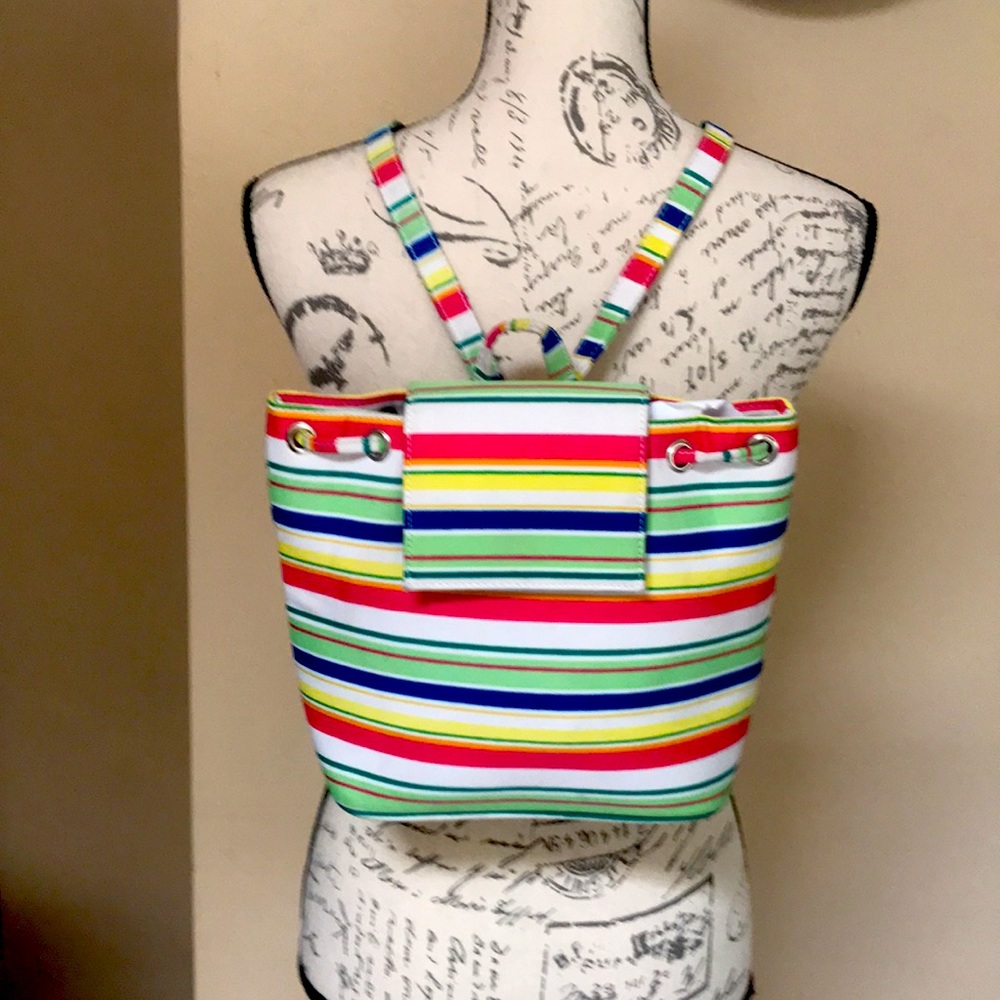 Festival Rainbow Stripe Backpack Bag
